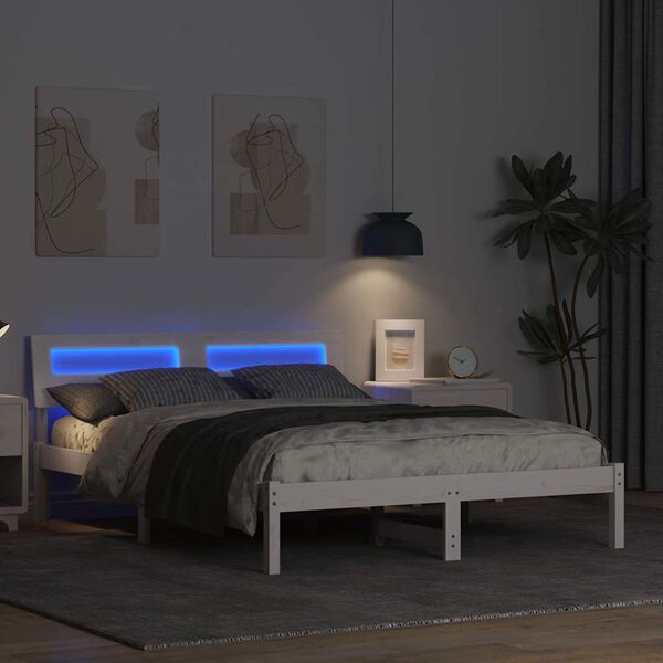 vidaXL Estructura de cama 120 x 200 cm Madera de pino macizo