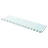 vidaXL Estantes 2 unidades panel de vidrio transparente 100x25 cm