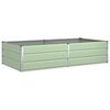 vidaXL Jardinera Verde Pastel 195 x 100 x 45 cm Acero Galvanizado