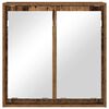 vidaXL Armario con espejo de ba&ntilde;o Madera Vieja 60 x 20 x 60 cm