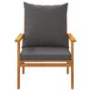 vidaXL Juego de muebles jardín 5 pzas con cojines madera maciza acacia