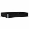 vidaXL Collar de palet madera maciza de pino negro 120x80 cm