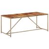 vidaXL Mesa de comedor madera maciza 180x90x76 cm