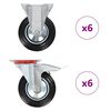 vidaXL Ruedas 12 unidades 160 mm