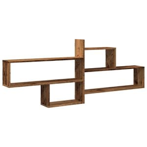 vidaXL Estante de pared madera ingenier&iacute;a envejecida 167,5x18x68 cm