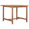 vidaXL Mesa de comedor de jard&iacute;n madera maciza de teca 110x110x75 cm