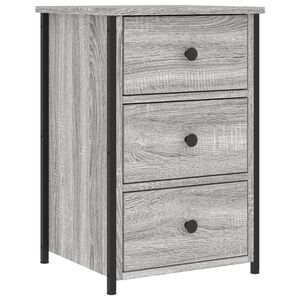 vidaXL Mesita de noche madera de ingenier&iacute;a gris Sonoma 40x36x60 cm
