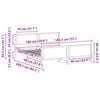 vidaXL Estructura de cama con cabecera Gris oscuro 180 x 200 cm tela