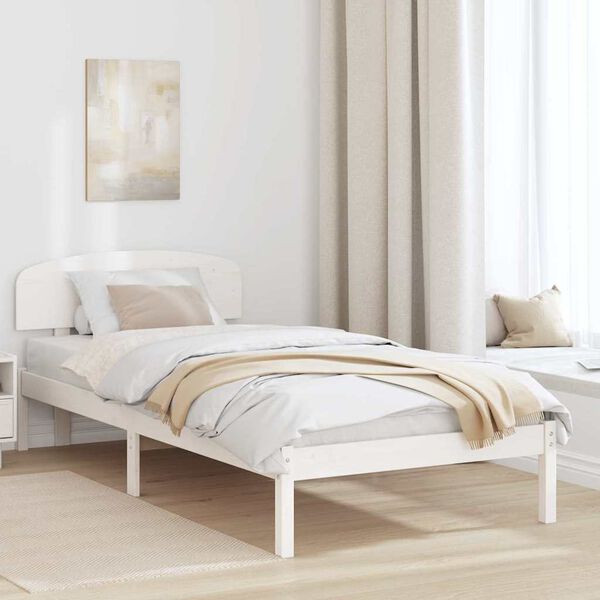 vidaXL Estructura de cama 90 x 200 cm Madera de pino macizo