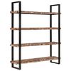 vidaXL Estanter&iacute;a de 4 niveles madera maciza reciclada 160x40x180 cm
