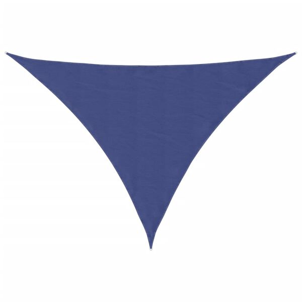 vidaXL Toldo de vela triangular tela Oxford azul 2,5x2,5x3,5 m