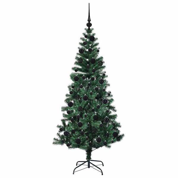 vidaXL &Aacute;rbol de Navidad Artificial Preiluminado Verde 180 cm