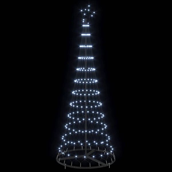 vidaXL &Aacute;rbol de Navidad LED con 230 LED Fr&iacute;o 184.5 cm Metal