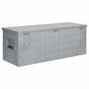 vidaXL Caja de aluminio 110,5x38,5x40 cm plateada