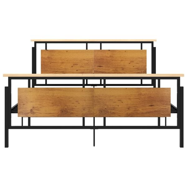 vidaXL Estructura de cama sin colchón metal 160x200 cm