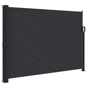 vidaXL Toldo lateral retr&aacute;ctil negro 140x300 cm