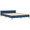 vidaXL Estructura de cama con cabecera Azul 160 x 200 cm tela