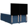 vidaXL Cama box spring con colch&oacute;n tela azul 140x200 cm