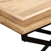 vidaXL Mesa consola de madera de mango maciza 130x40x80 cm