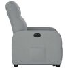 vidaXL Sill&oacute;n el&eacute;ctrico reclinable elevable de tela gris claro
