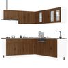 vidaXL Mueble cocina Porto roble marr&oacute;n 11 pzas madera contrachapada
