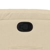 vidaXL Sill&oacute;n reclinable elevable de tela color crema