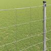 vidaXL Valla de campo Plateado 50 x 1,4 m Acero galvanizado