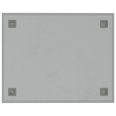 vidaXL Pizarra magnética de pared vidrio templado blanco 50x40 cm