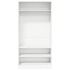 vidaXL Armario de madera contrachapada blanco 100x50x200 cm