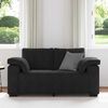 vidaXL Sofá Loveseat Terciopelo Negro 120 cm