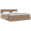 vidaXL Cama con almacenamiento Capuchino 180 x 200 cm Cuero sint&eacute;tico