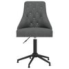 vidaXL Silla de oficina giratoria de terciopelo gris oscuro