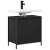 vidaXL Mueble de ba&ntilde;o con lavabo negro 60x34,5x60 cm
