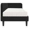 vidaXL Estructura de cama en esquina Negro 80 x 200 cm Terciopelo