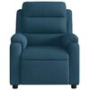 vidaXL Sill&oacute;n reclinable el&eacute;ctrico terciopelo azul