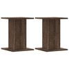 vidaXL Soportes altavoces 2 uds madera marr&oacute;n roble 30x30x40 cm