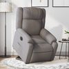 vidaXL Sillón eléctrico reclinable elevable de tela gris taupe
