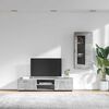 vidaXL Conjunto de mueble de TV con caj&oacute;n FLORIN Gris Concreto