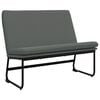 vidaXL Banco de tela gris oscuro 100x75x76 cm