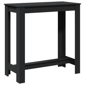 vidaXL Mesa alta de bar madera ingenier&iacute;a negra 102x50x103,5 cm