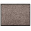 vidaXL Felpudo Beige 60 x 40 x 1.2 cm Tela de peluche