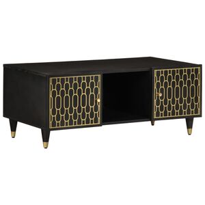 vidaXL Mesa de centro de madera maciza mango 100x54x40 cm