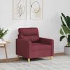 vidaXL Sill&oacute;n de tela rojo tinto 60 cm
