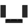 vidaXL Muebles de TV de pared 5 piezas madera de ingenier&iacute;a negro