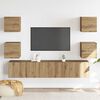 vidaXL Muebles de TV de pared 6 uds madera ingenier&iacute;a roble artesanal