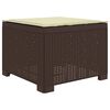 vidaXL Sill&oacute;n Individual de Jard&iacute;n con Coj&iacute;n Apariencia de Ratan PP