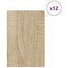 vidaXL Paneles Decorativos 12 pcs Roble Sonoma 40 x 60 x 0.3 cm