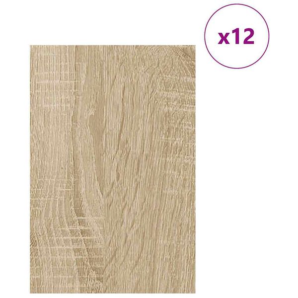 vidaXL Paneles Decorativos 12 pcs Roble Sonoma 40 x 60 x 0.3 cm