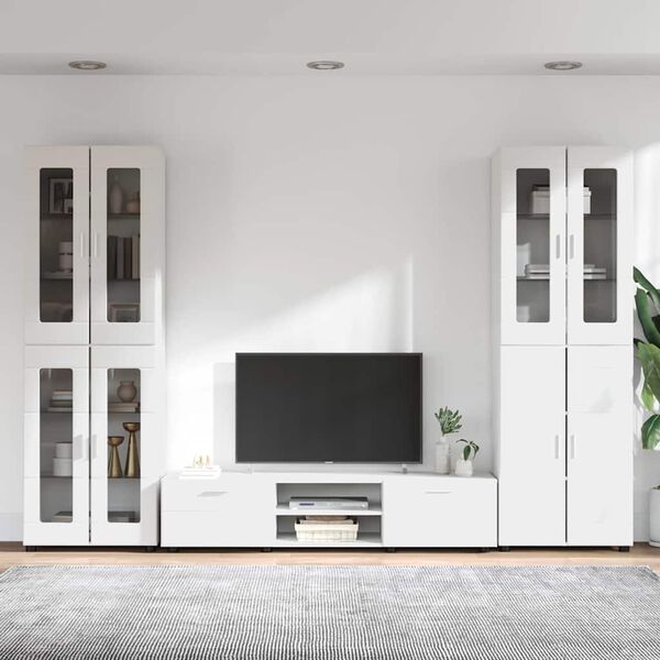 vidaXL Conjunto de mueble de TV con caj&oacute;n FLORIN Madera de ingenier&iacute;a
