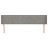 vidaXL Cabecero de terciopelo gris claro 203x16x78/88 cm